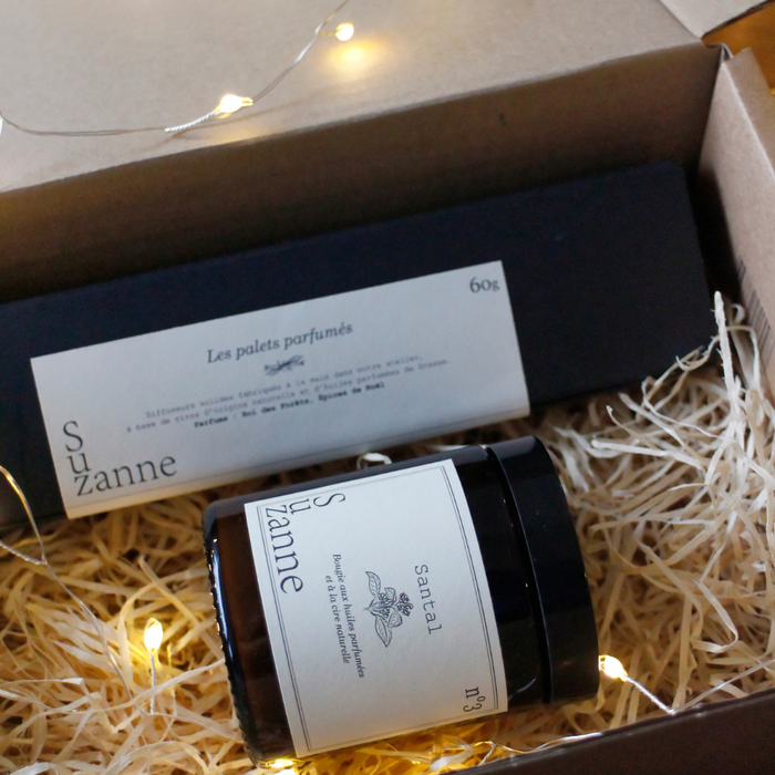 Le Coffret de Noël de Suzanne : La bougie & les palets de saison