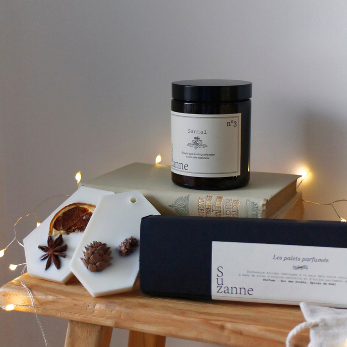 Le Coffret de Noël de Suzanne : La bougie & les palets de saison