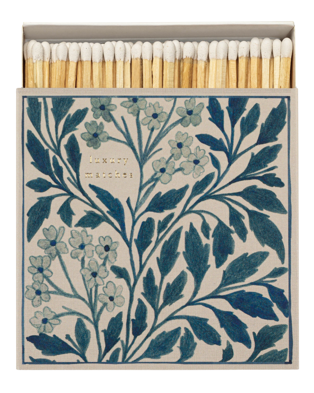 Allumettes Archivist Gallery : "Fleurs bleues" de Wanderlust Paper Co.