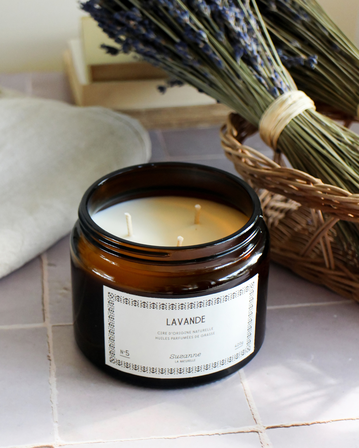 Grande Bougie n°5 : La Lavande